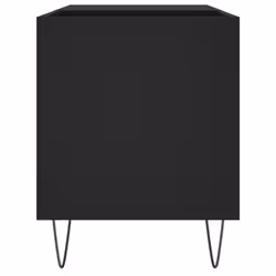 vidaXL Record Cabinet Record Storage Cabinet Sideboard White Engineered Wood - black - Additional view 4