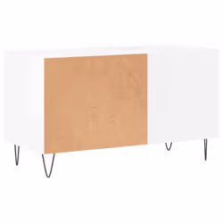 vidaXL Record Cabinet Record Storage Cabinet Sideboard White Engineered Wood - high gloss white - Additional view 5