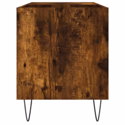vidaXL Record Cabinet Record Storage Cabinet Sideboard White Engineered Wood - smoked oak - Additional view 4