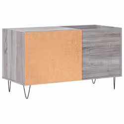 vidaXL Record Cabinet Record Storage Cabinet Sideboard White Engineered Wood - grey sonoma - Additional view 5