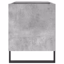 vidaXL Record Cabinet Record Storage Cabinet Sideboard White Engineered Wood - concrete grey - Additional view 4