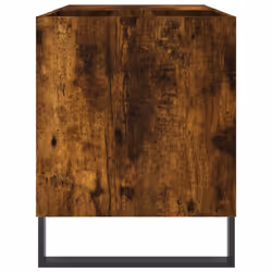 vidaXL Record Cabinet Record Storage Cabinet Sideboard White Engineered Wood - smoked oak - Additional view 4