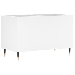 vidaXL Record Cabinet Record Storage Cabinet Sideboard White Engineered Wood - white