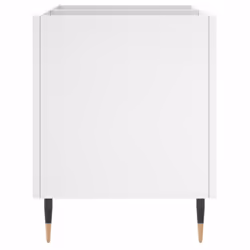 vidaXL Record Cabinet Record Storage Cabinet Sideboard White Engineered Wood - white - Additional view 4