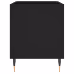 vidaXL Record Cabinet Record Storage Cabinet Sideboard White Engineered Wood - black - Additional view 4