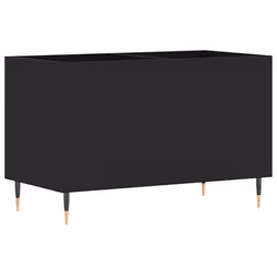 vidaXL Record Cabinet Record Storage Cabinet Sideboard White Engineered Wood - black - Additional view 5