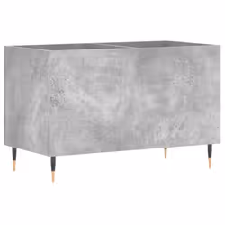vidaXL Record Cabinet Record Storage Cabinet Sideboard White Engineered Wood - concrete grey - Additional view 5