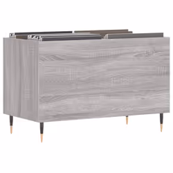 vidaXL Record Cabinet Record Storage Cabinet Sideboard White Engineered Wood - grey sonoma - Additional view 2