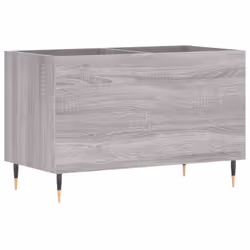 vidaXL Record Cabinet Record Storage Cabinet Sideboard White Engineered Wood - grey sonoma - Additional view 5