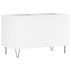 vidaXL Record Cabinet Record Storage Cabinet Sideboard White Engineered Wood - white