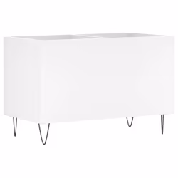 vidaXL Record Cabinet Record Storage Cabinet Sideboard White Engineered Wood - white - Additional view 5