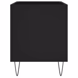 vidaXL Record Cabinet Record Storage Cabinet Sideboard White Engineered Wood - black - Additional view 4