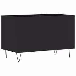 vidaXL Record Cabinet Record Storage Cabinet Sideboard White Engineered Wood - black - Additional view 5