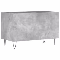 vidaXL Record Cabinet Record Storage Cabinet Sideboard White Engineered Wood - concrete grey - Additional view 5