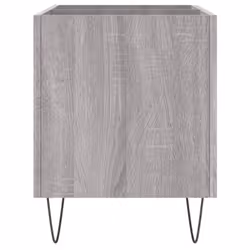vidaXL Record Cabinet Record Storage Cabinet Sideboard White Engineered Wood - grey sonoma - Additional view 4
