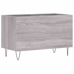 vidaXL Record Cabinet Record Storage Cabinet Sideboard White Engineered Wood - grey sonoma - Additional view 5