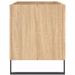 vidaXL Record Cabinet Vinyl Record Storage Cabinet Grey Sonoma Engineered Wood - sonoma oak - Additional view 4