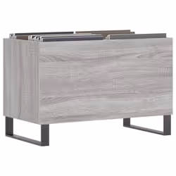 vidaXL Record Cabinet Vinyl Record Storage Cabinet Grey Sonoma Engineered Wood - grey sonoma