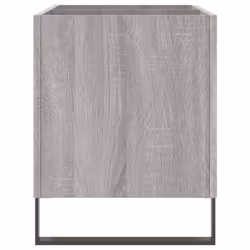vidaXL Record Cabinet Vinyl Record Storage Cabinet Grey Sonoma Engineered Wood - grey sonoma - Additional view 4