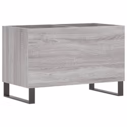 vidaXL Record Cabinet Vinyl Record Storage Cabinet Grey Sonoma Engineered Wood - grey sonoma - Additional view 5