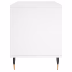vidaXL Record Cabinet Record Storage Cabinet High Gloss White Engineered Wood - white - Additional view 4