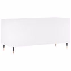 vidaXL Record Cabinet Record Storage Cabinet High Gloss White Engineered Wood - white - Additional view 5