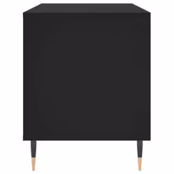 vidaXL Record Cabinet Record Storage Cabinet High Gloss White Engineered Wood - black - Additional view 4