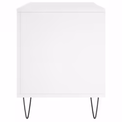 vidaXL Record Cabinet Record Storage Cabinet Sideboard White Engineered Wood - white - Additional view 4