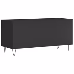 vidaXL Record Cabinet Record Storage Cabinet Sideboard White Engineered Wood - black - Additional view 5