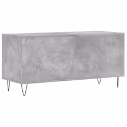 vidaXL Record Cabinet Record Storage Cabinet Sideboard White Engineered Wood - concrete grey - Additional view 5