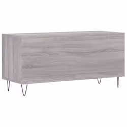 vidaXL Record Cabinet Record Storage Cabinet Sideboard White Engineered Wood - grey sonoma - Additional view 5
