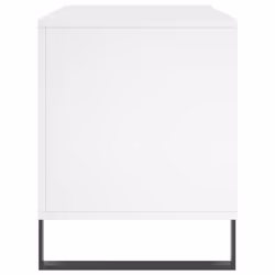 vidaXL Record Cabinet Record Storage Cabinet Sideboard White Engineered Wood - white - Additional view 4