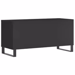 vidaXL Record Cabinet Record Storage Cabinet Sideboard White Engineered Wood - black - Additional view 5