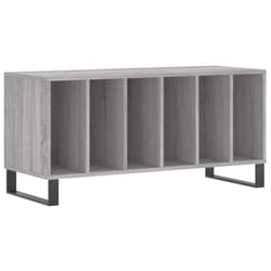 vidaXL Record Cabinet Record Storage Cabinet Sideboard White Engineered Wood - grey sonoma
