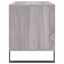 vidaXL Record Cabinet Record Storage Cabinet Sideboard White Engineered Wood - grey sonoma - Additional view 4