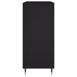 vidaXL Record Cabinet Record Storage Cabinet Sideboard White Engineered Wood - black - Additional view 4