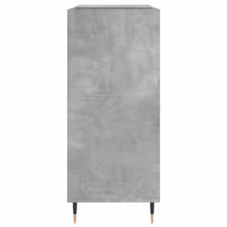 vidaXL Record Cabinet Record Storage Cabinet Sideboard White Engineered Wood - concrete grey - Additional view 4