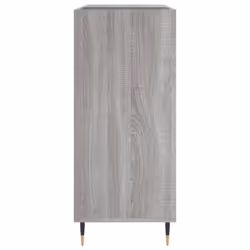 vidaXL Record Cabinet Record Storage Cabinet Sideboard White Engineered Wood - grey sonoma - Additional view 4