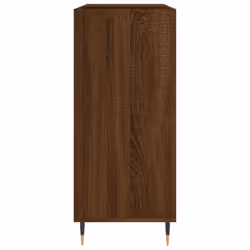 vidaXL Record Cabinet Record Storage Cabinet Sideboard White Engineered Wood - brown oak - Additional view 4