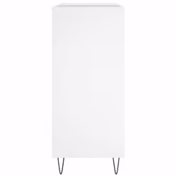 vidaXL Record Cabinet Record Storage Cabinet Sideboard White Engineered Wood - Additional view 4