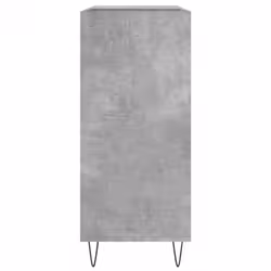 vidaXL Record Cabinet Record Storage Cabinet Sideboard White Engineered Wood - concrete grey - Additional view 4
