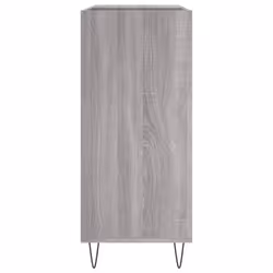 vidaXL Record Cabinet Record Storage Cabinet Sideboard White Engineered Wood - grey sonoma - Additional view 4