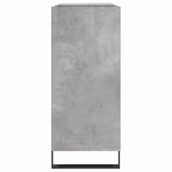 vidaXL Record Cabinet Record Storage Cabinet Sideboard White Engineered Wood - concrete grey - Additional view 4