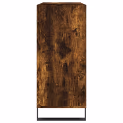 vidaXL Record Cabinet Record Storage Cabinet Sideboard White Engineered Wood - smoked oak - Additional view 4