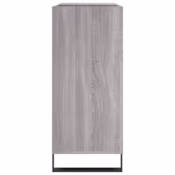 vidaXL Record Cabinet Record Storage Cabinet Sideboard White Engineered Wood - grey sonoma - Additional view 4