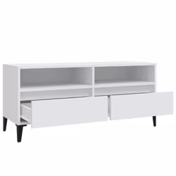 vidaXL TV Cabinet TV Unit Storage Cabinet Media Unit Cupboard Engineered Wood - white, 100 x 34.5 x 44.5 cm - Additional view 7