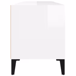 vidaXL TV Cabinet TV Unit Storage Cabinet Media Unit Cupboard Engineered Wood - high gloss white, 100 x 34.5 x 44.5 cm - Additional view 6