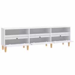 vidaXL TV Cabinet TV Unit Storage Cabinet Media Unit Cupboard Engineered Wood - white, 150 x 30 x 44.5 cm - Additional view 6