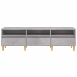 vidaXL TV Cabinet TV Unit Storage Cabinet Media Unit Cupboard Engineered Wood - concrete grey, 150 x 30 x 44.5 cm - Additional view 5