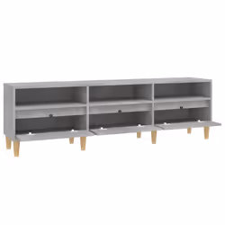vidaXL TV Cabinet TV Unit Storage Cabinet Media Unit Cupboard Engineered Wood - concrete grey, 150 x 30 x 44.5 cm - Additional view 6